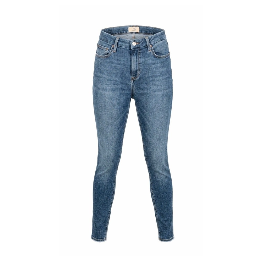 We The Free Free People High Rise‎ Skinny Jeans Medium Wash Denim Size 28